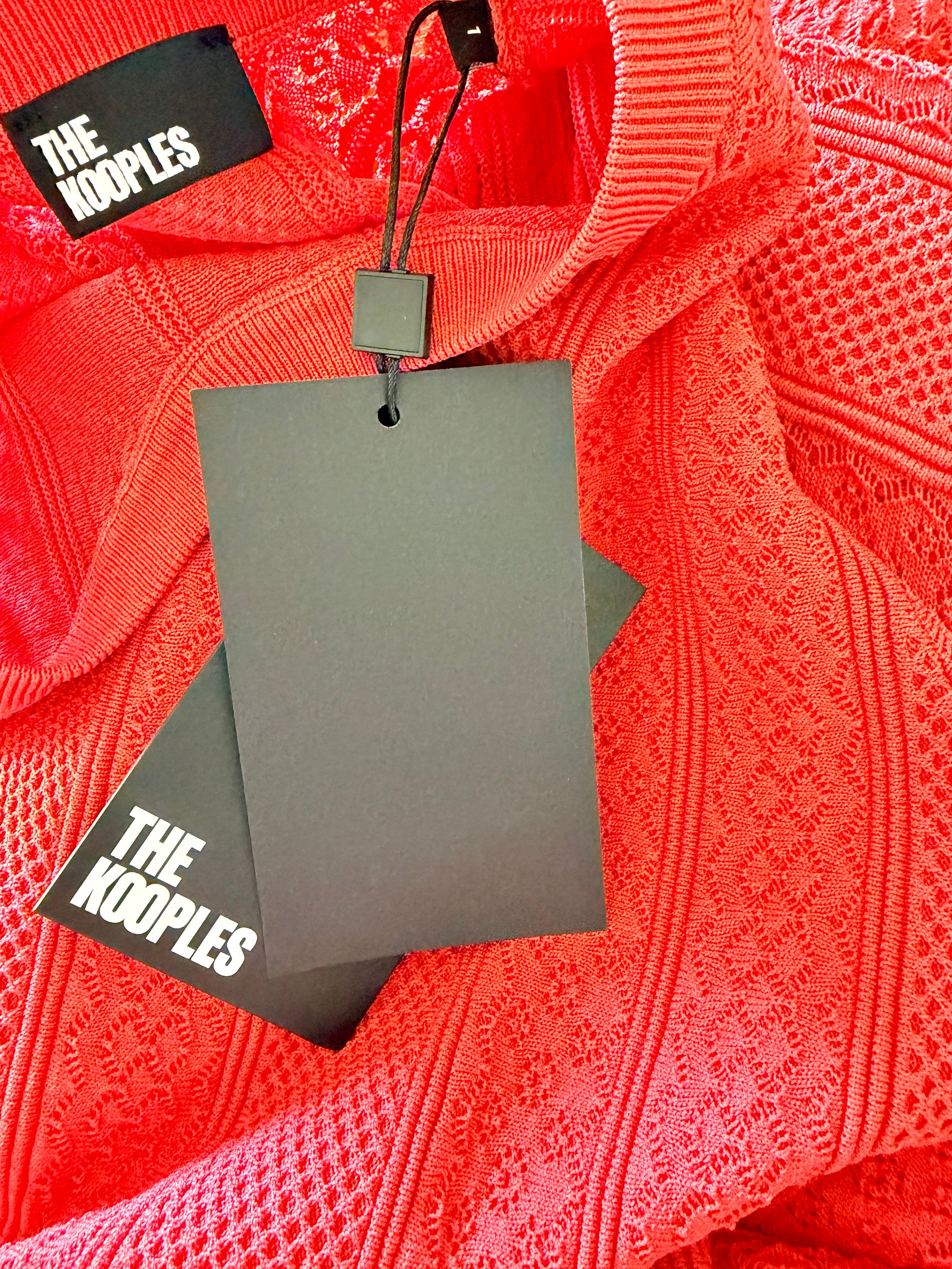 Robe Corail / Orange en maille The Kooples