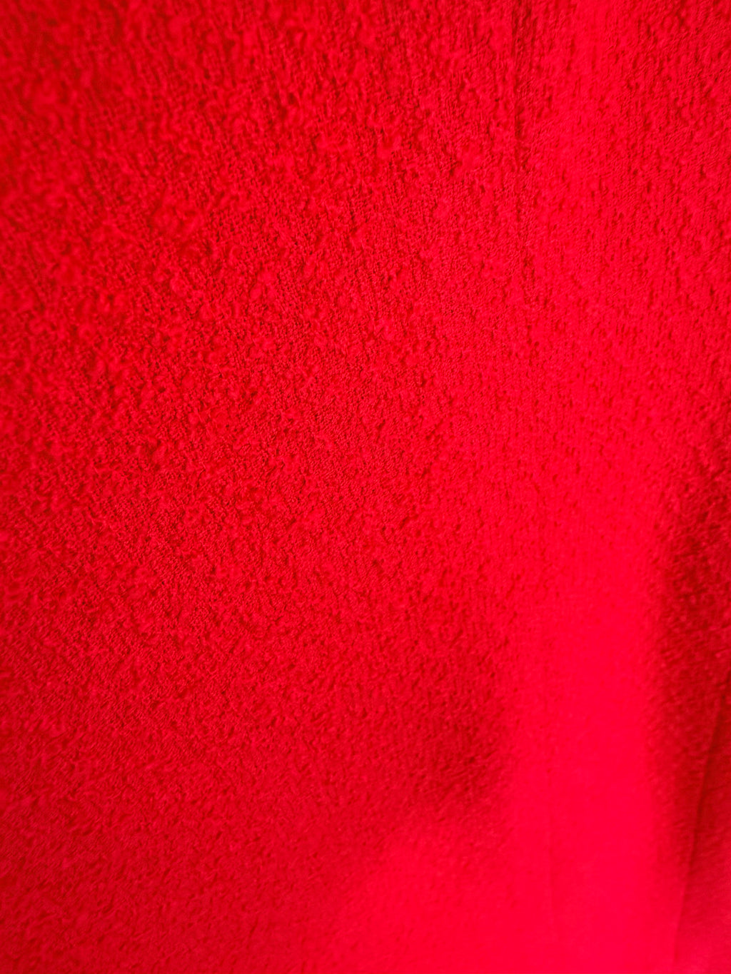 Robe Chanel en tweed rouge