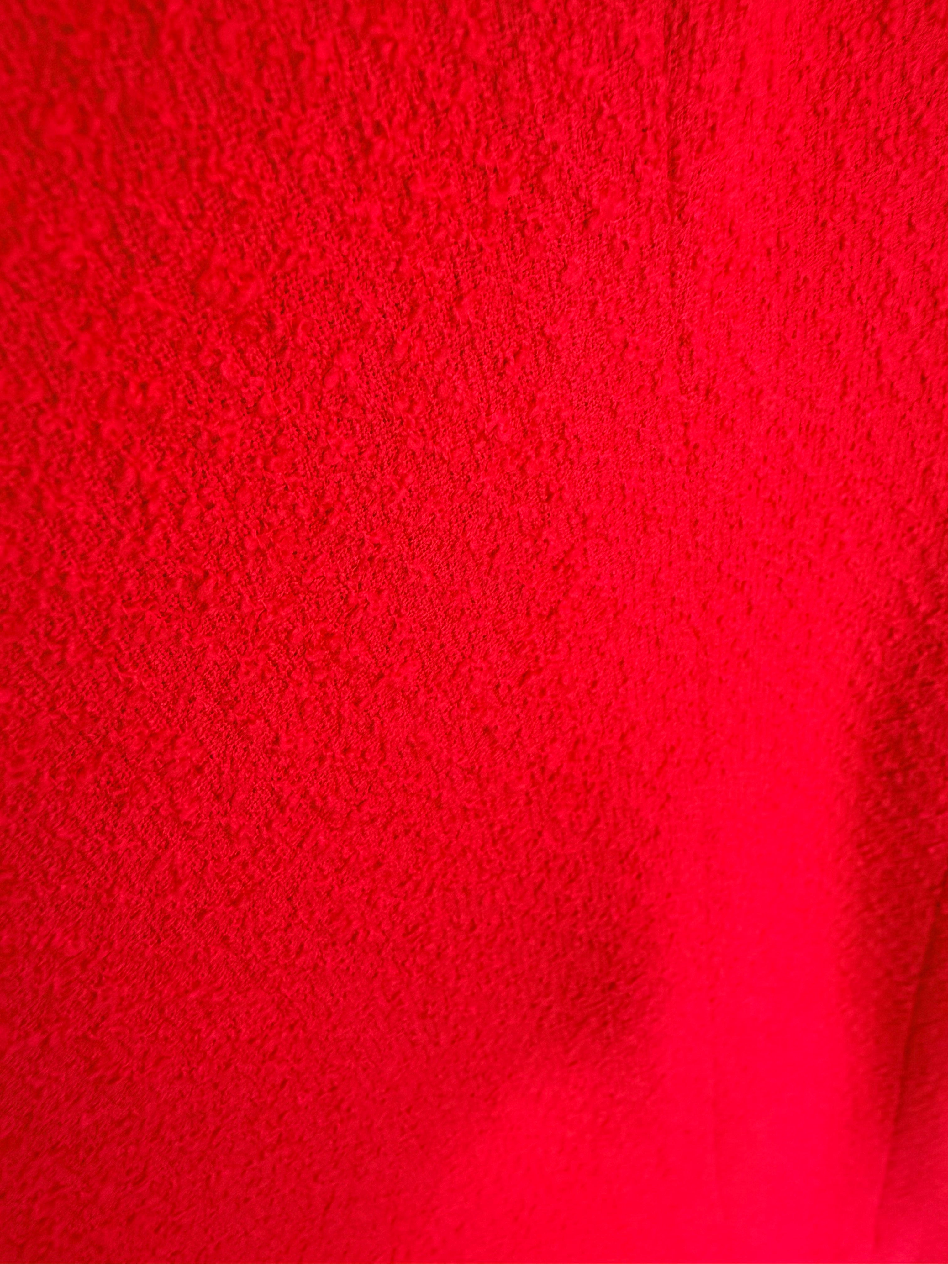 Robe Chanel en tweed rouge