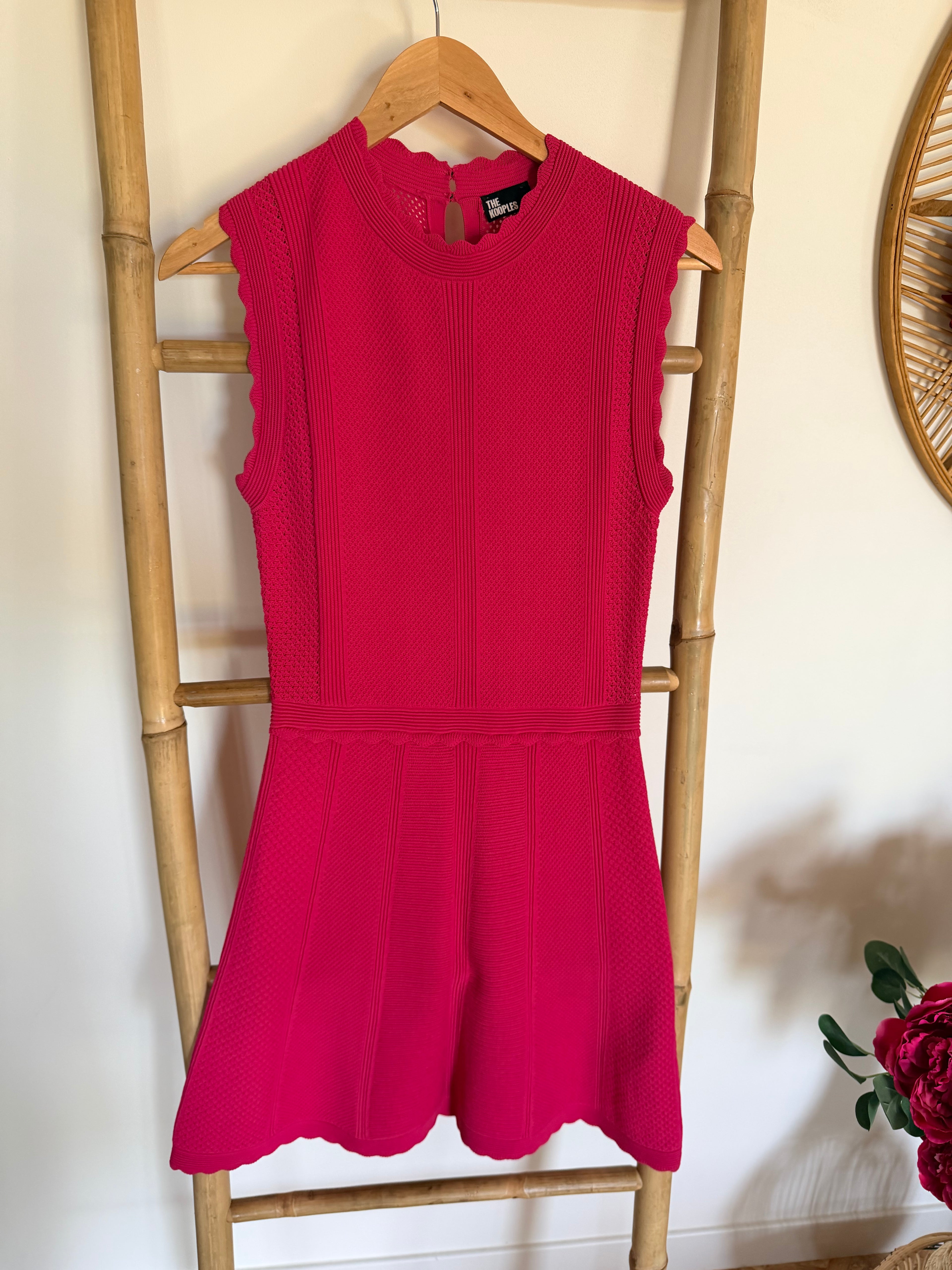 Robe Fuchsia en maille The Kooples