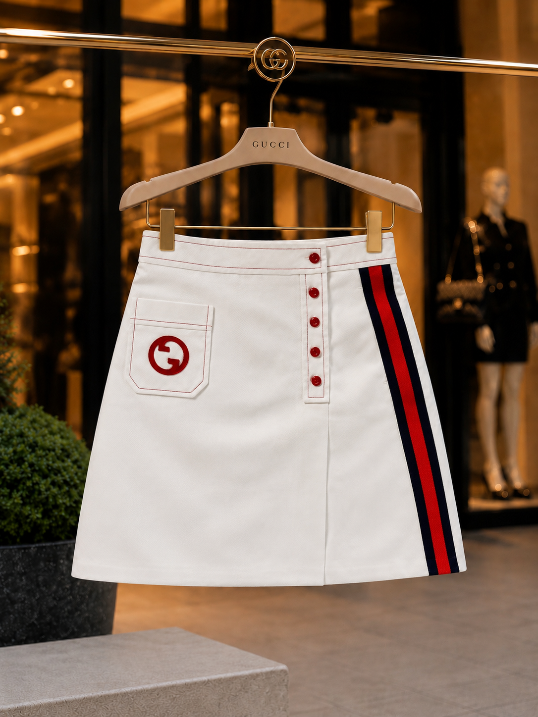 Jupe Gucci couleur beige