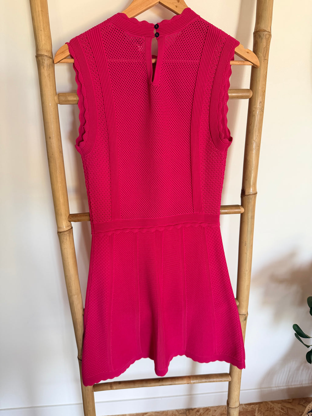 Robe Fuchsia en maille The Kooples