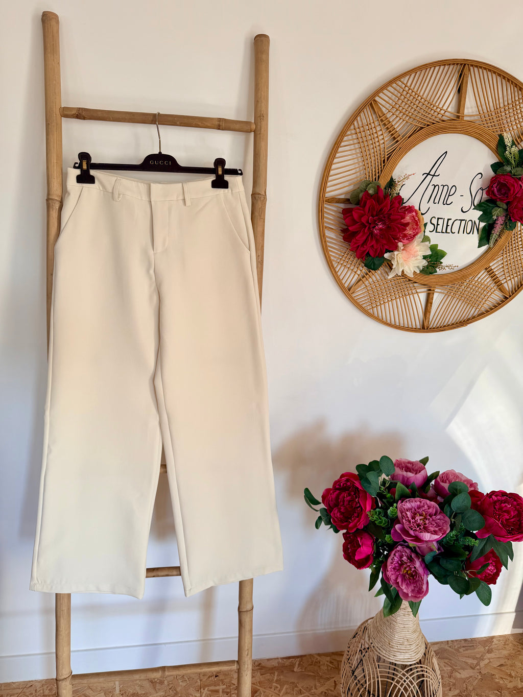 Pantalon de Tailleur écru