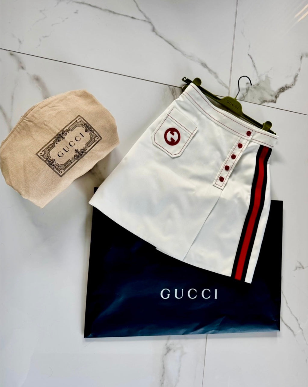 Jupe Gucci couleur beige