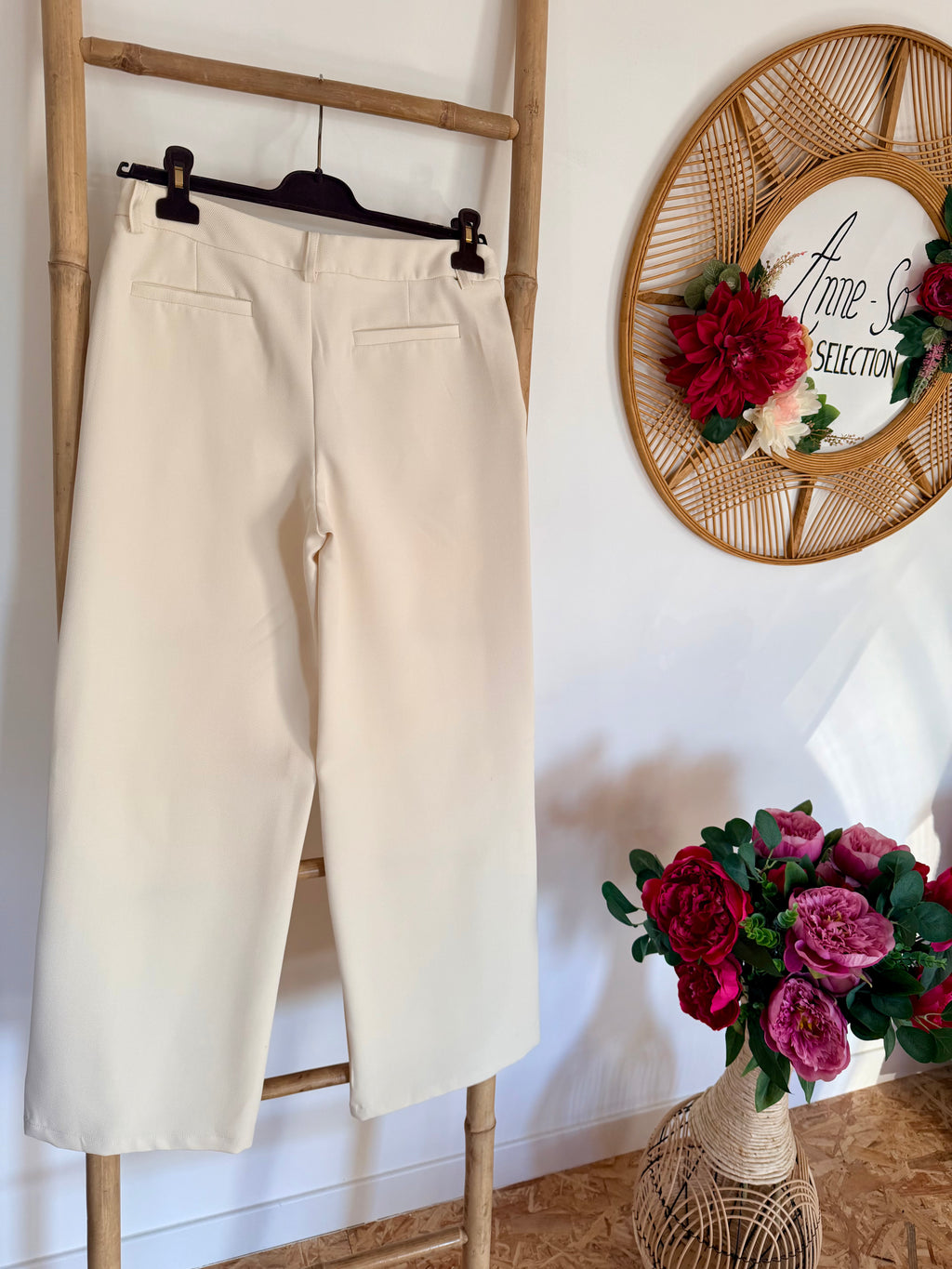 Pantalon de Tailleur écru