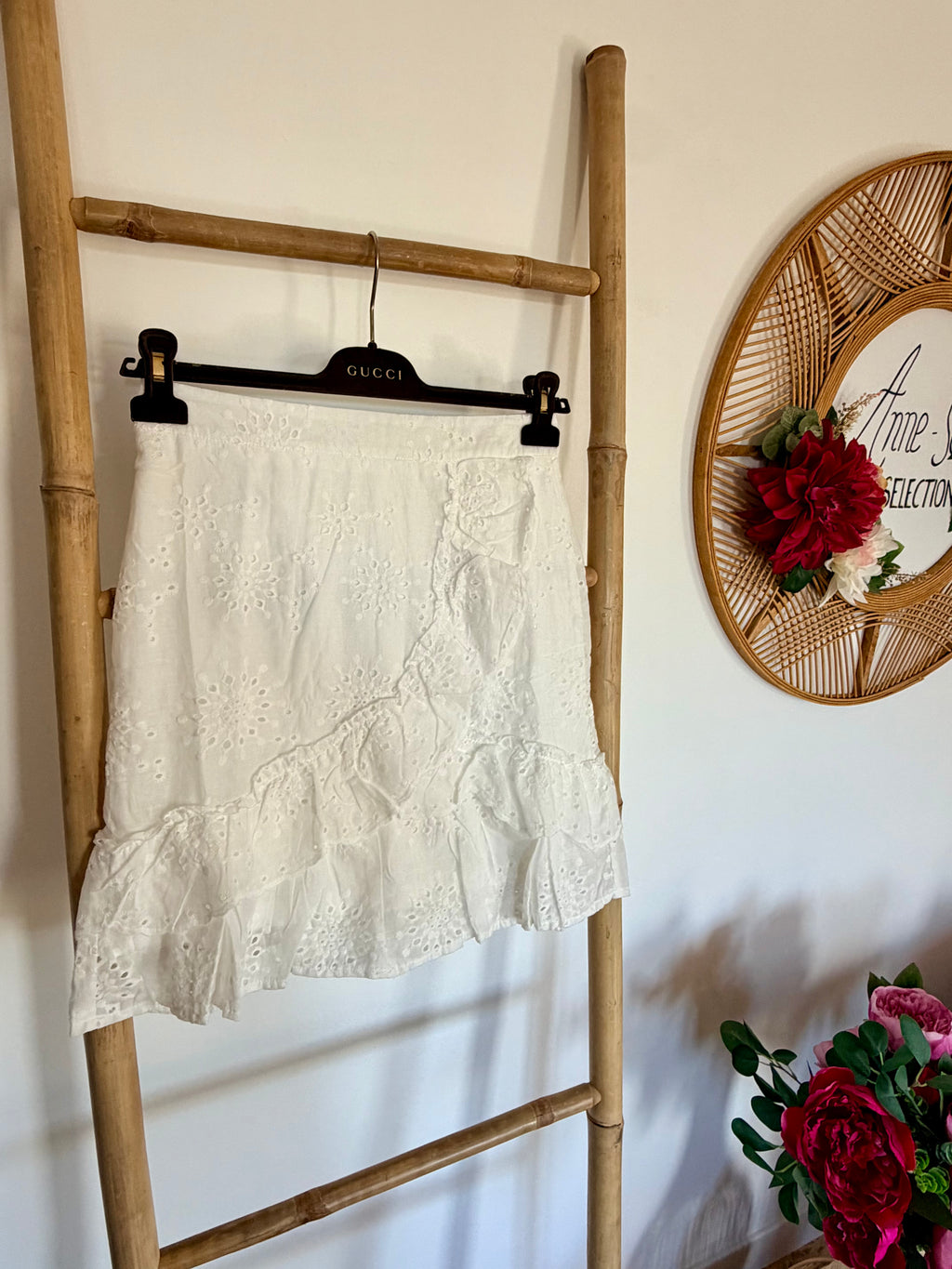 Jupe Courte Broderie Anglaise