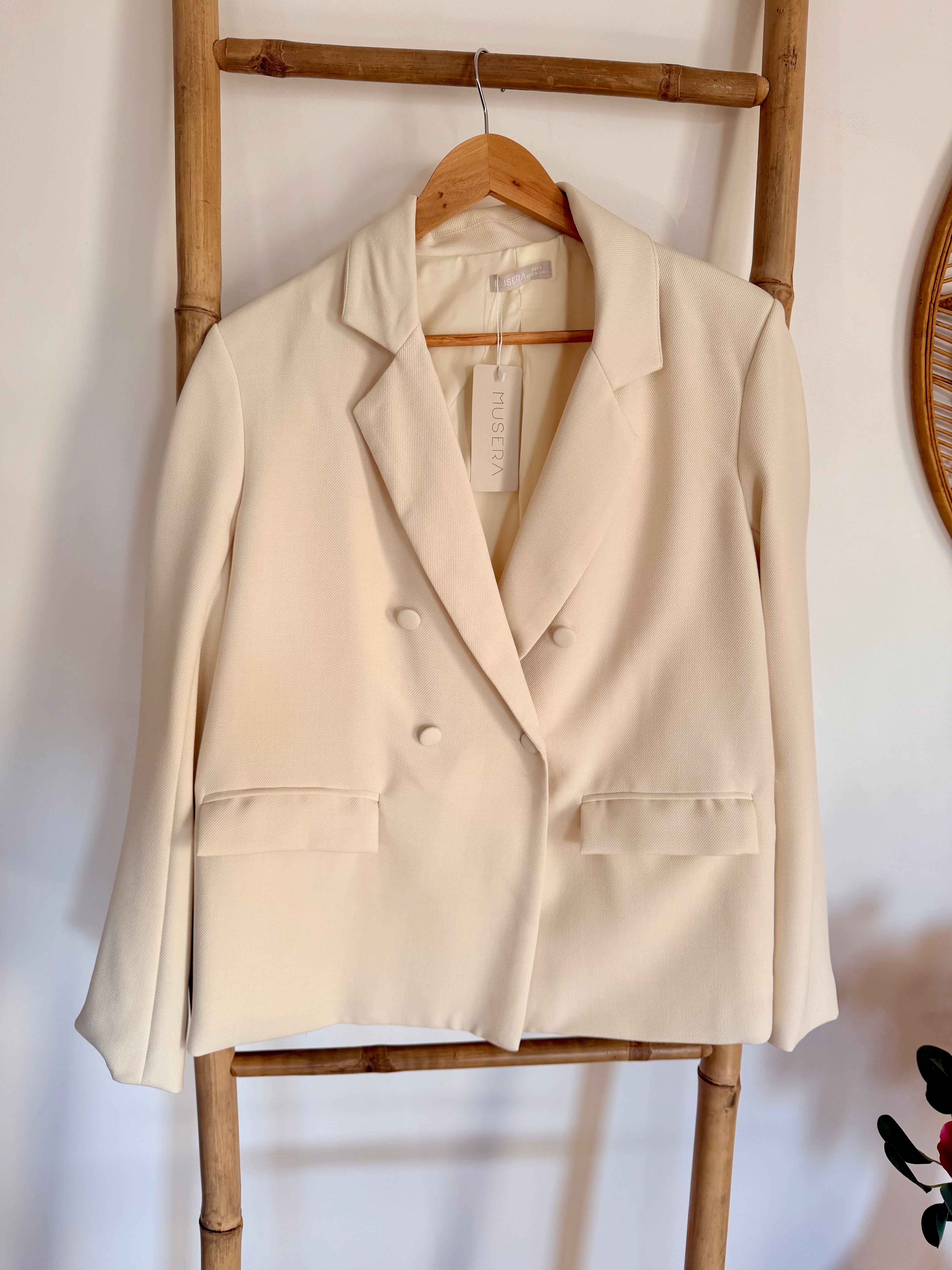 Blazer Croisé écru