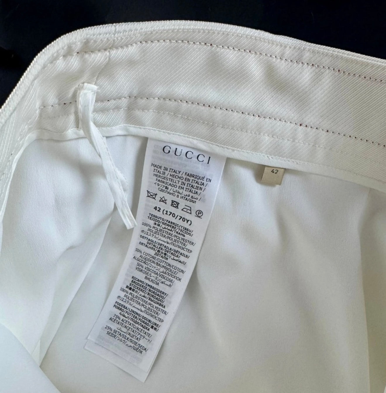 Jupe Gucci couleur beige