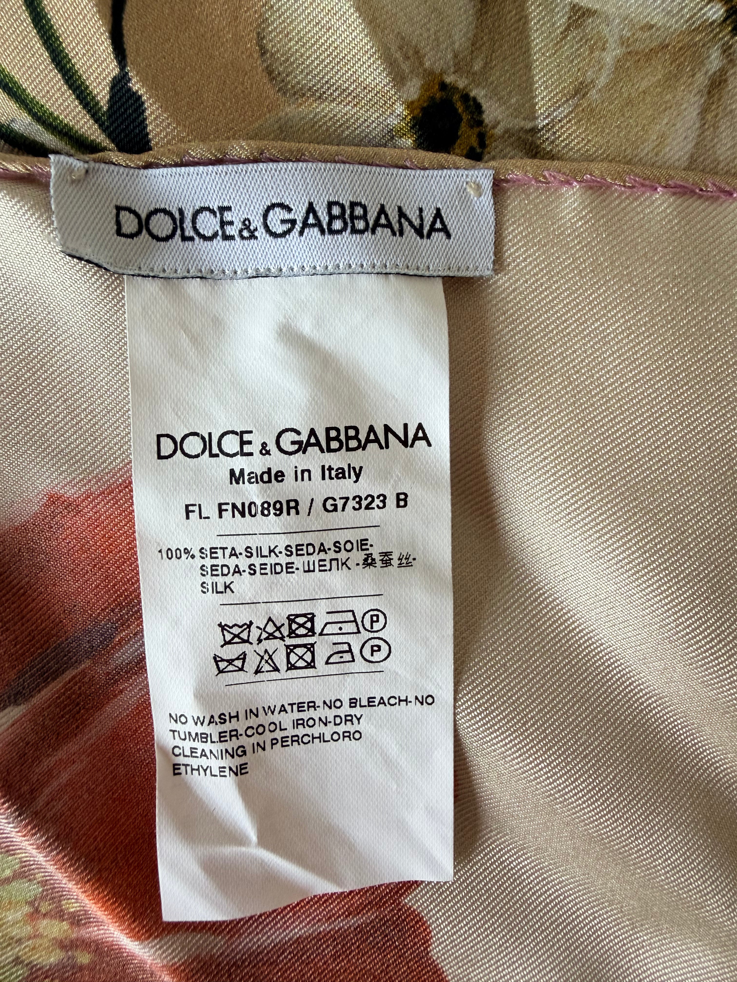 Foulard en soie Dolce & Gabbana