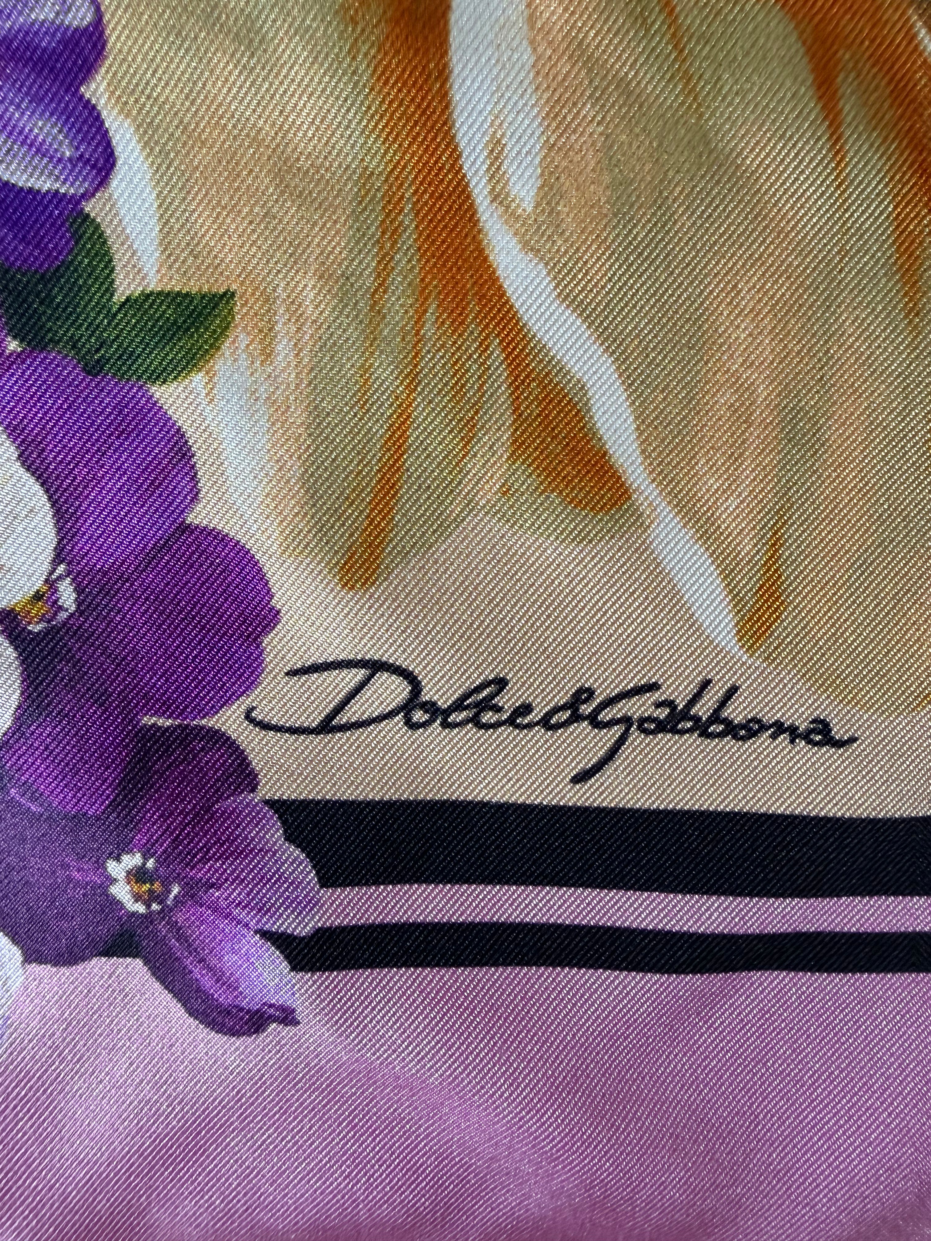 Foulard en soie Dolce & Gabbana