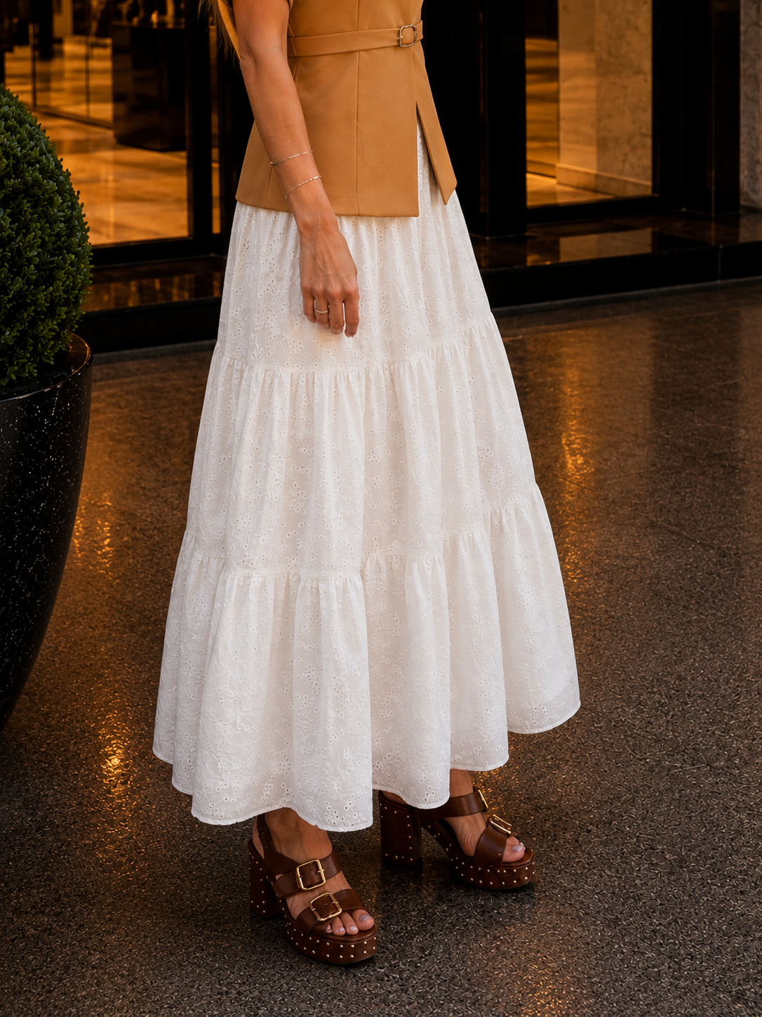 Jupe Longue Broderie Anglaise