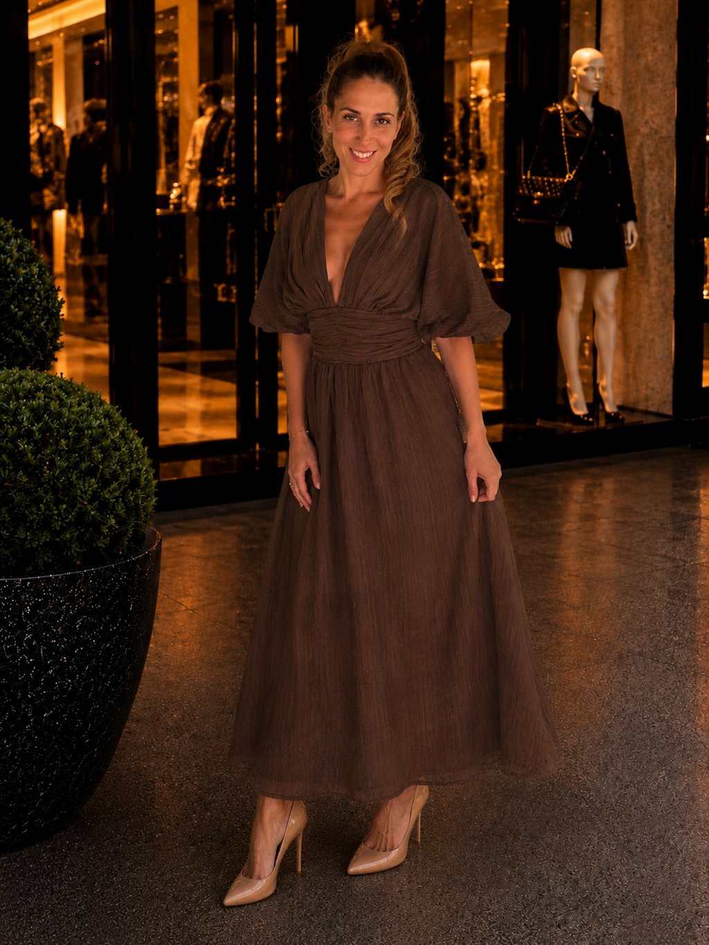 Robe Longue Chocolat