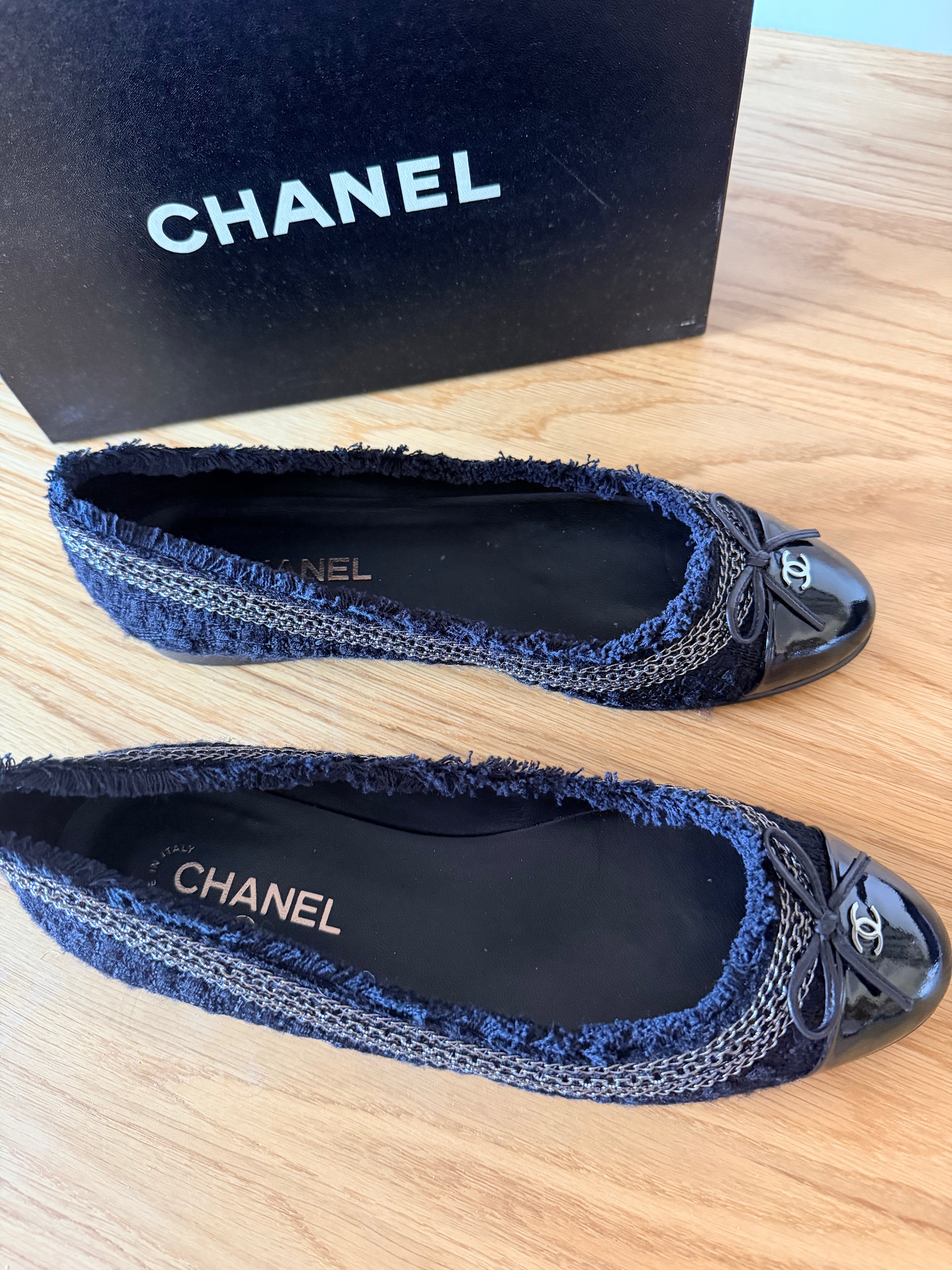 Ballerines Tweed Chanel