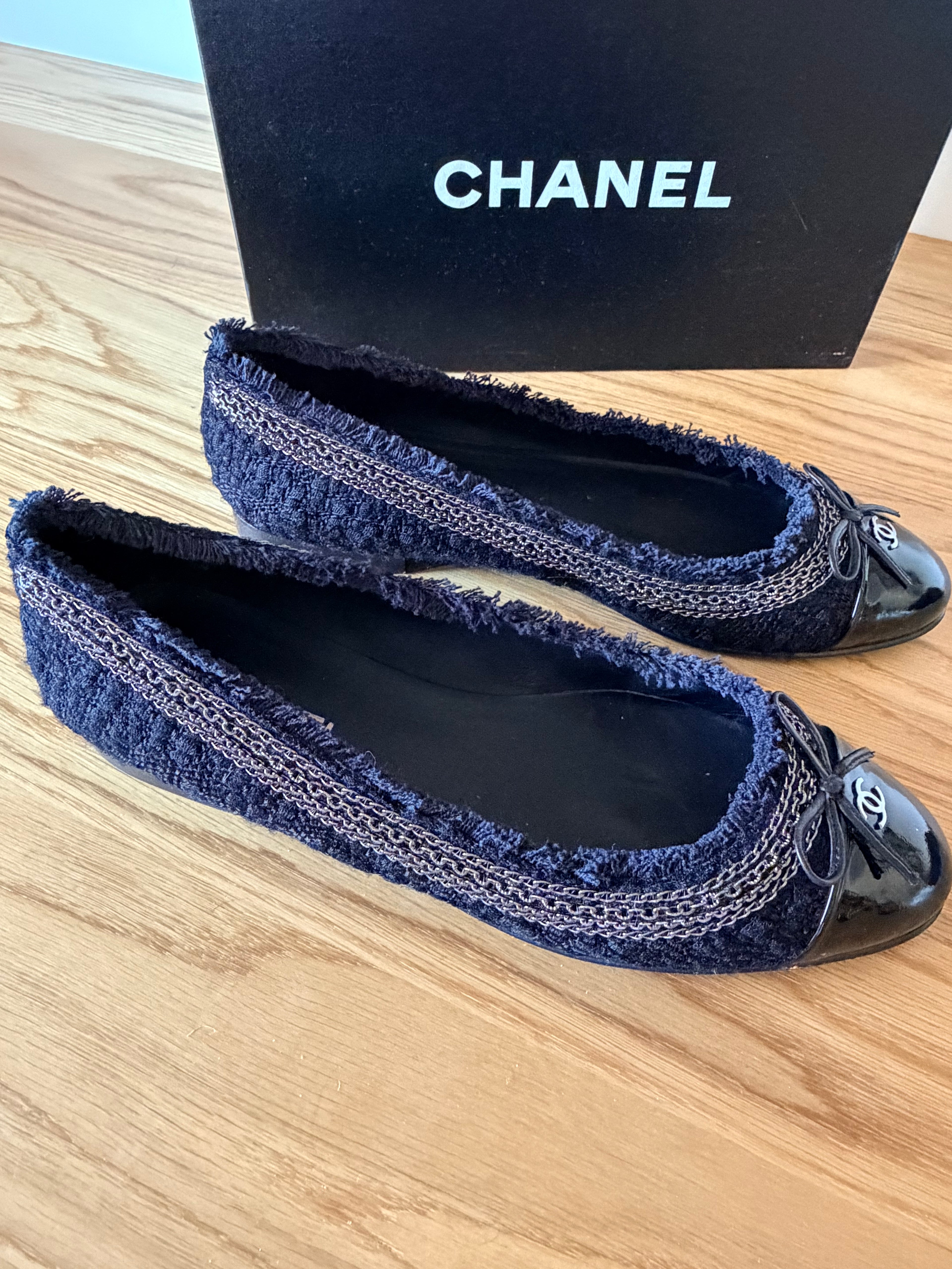 Ballerines Tweed Chanel