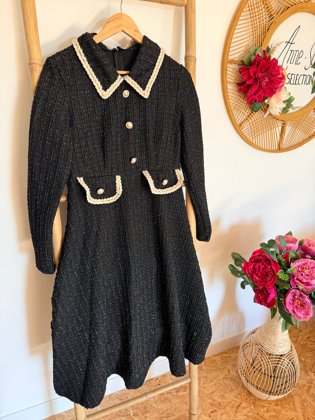 Robe en Tweed Noire