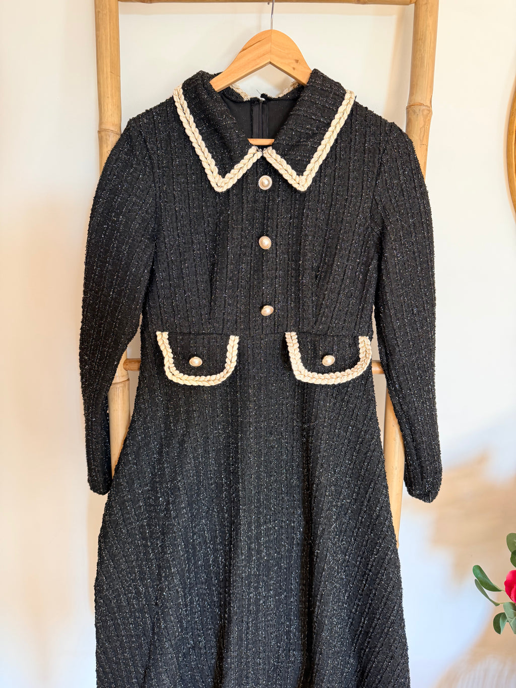 Robe en Tweed Noire
