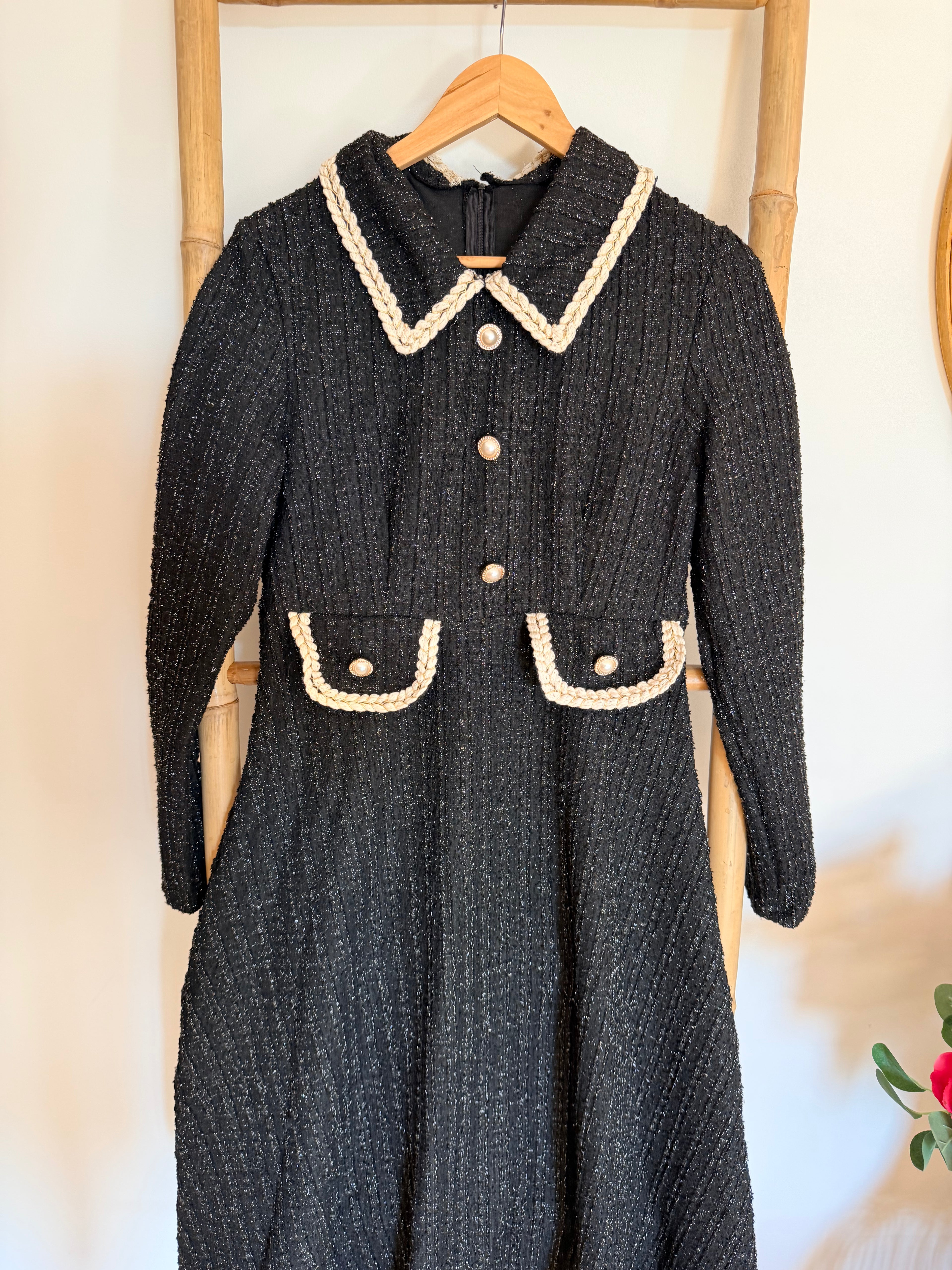Robe en Tweed Noire