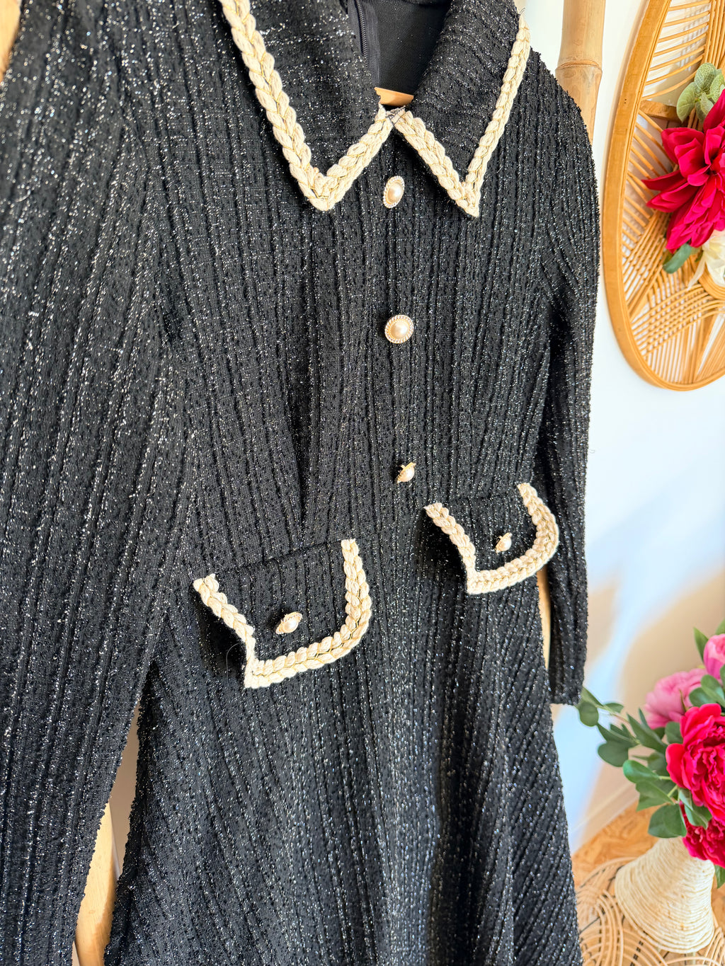 Robe en Tweed Noire